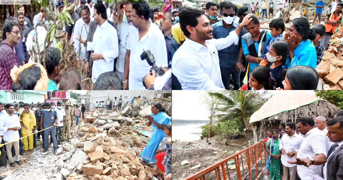 Andhra CM visits flood-affected villages in Konaseema, assures help to locals